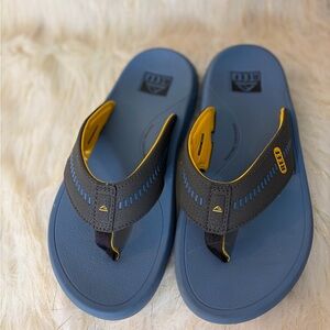 Reef Men’s Flip Flops in Blue, Charcoal & Yellow